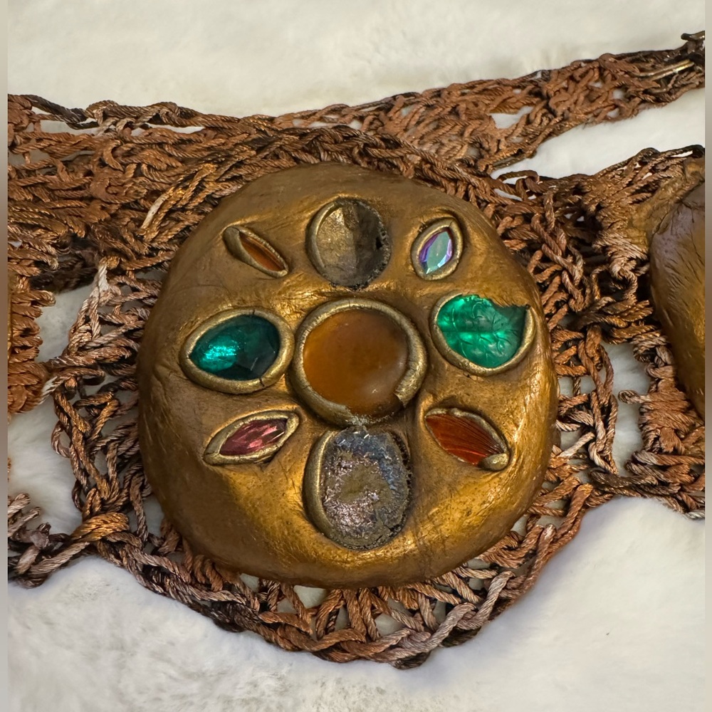 Unique Handmade Woven Bohemian Hippie Festival Belt, 1970s-1980s Era - Picture 4 of 15